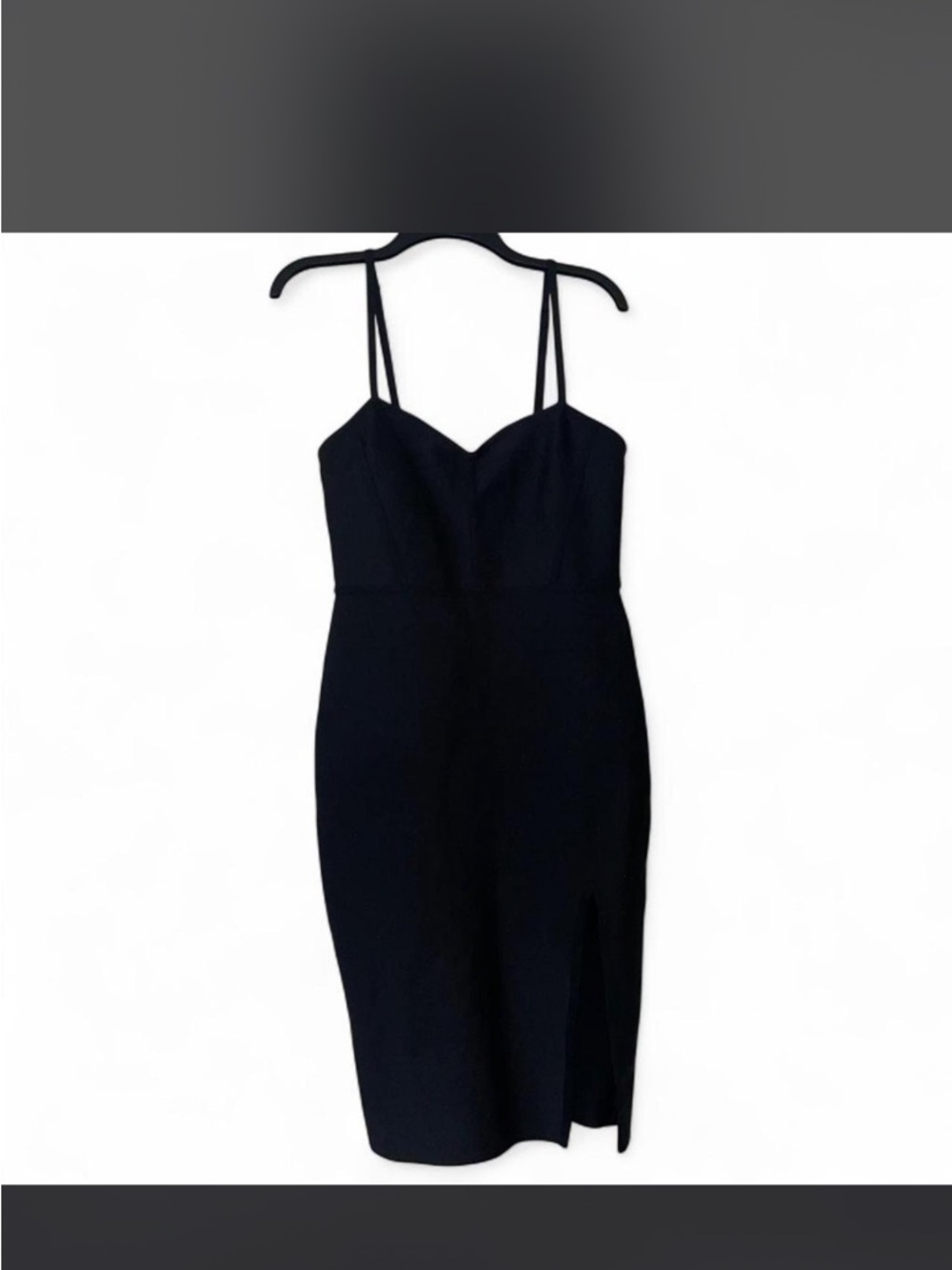 Black Midi Body-con Dress